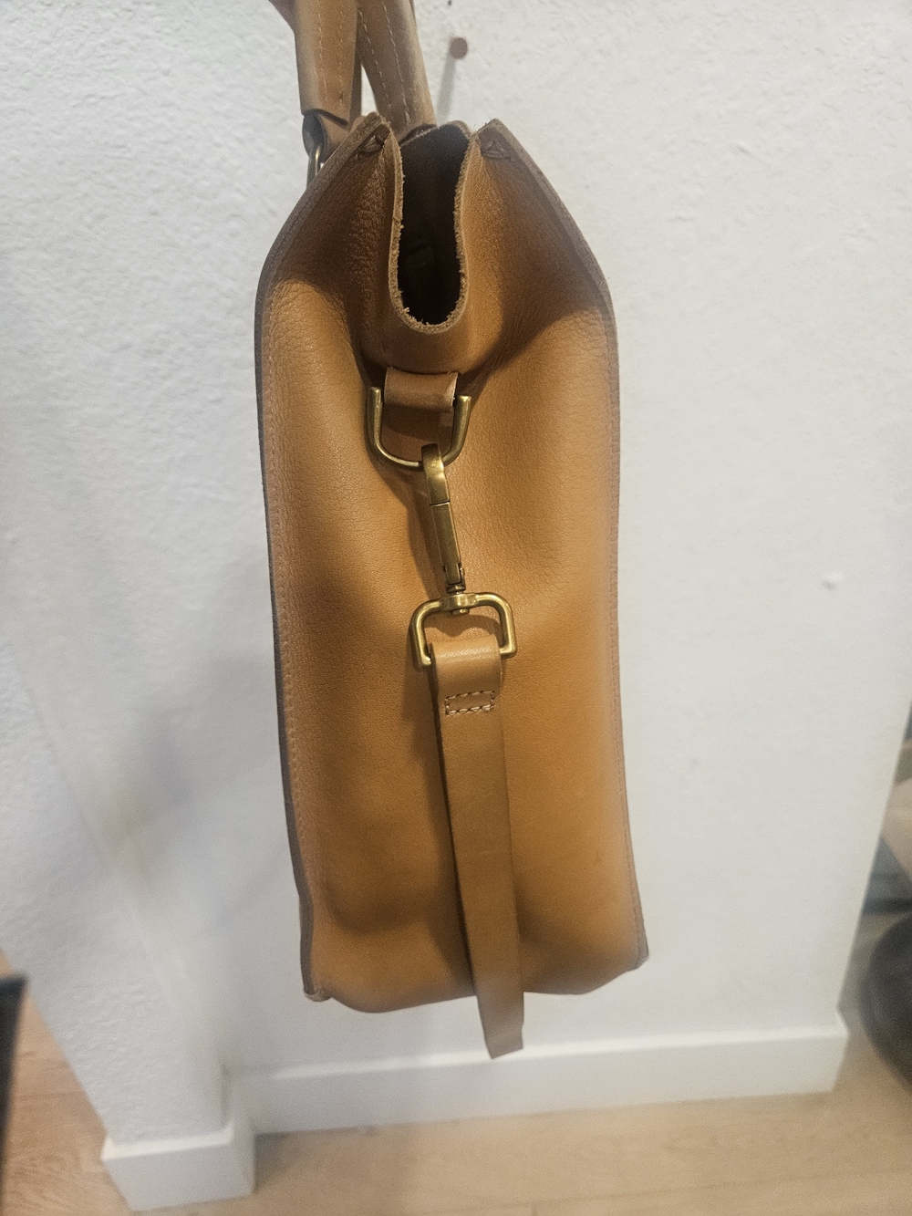 Madewell Brisbane Tote Tan Leather - Picture 3 of 8